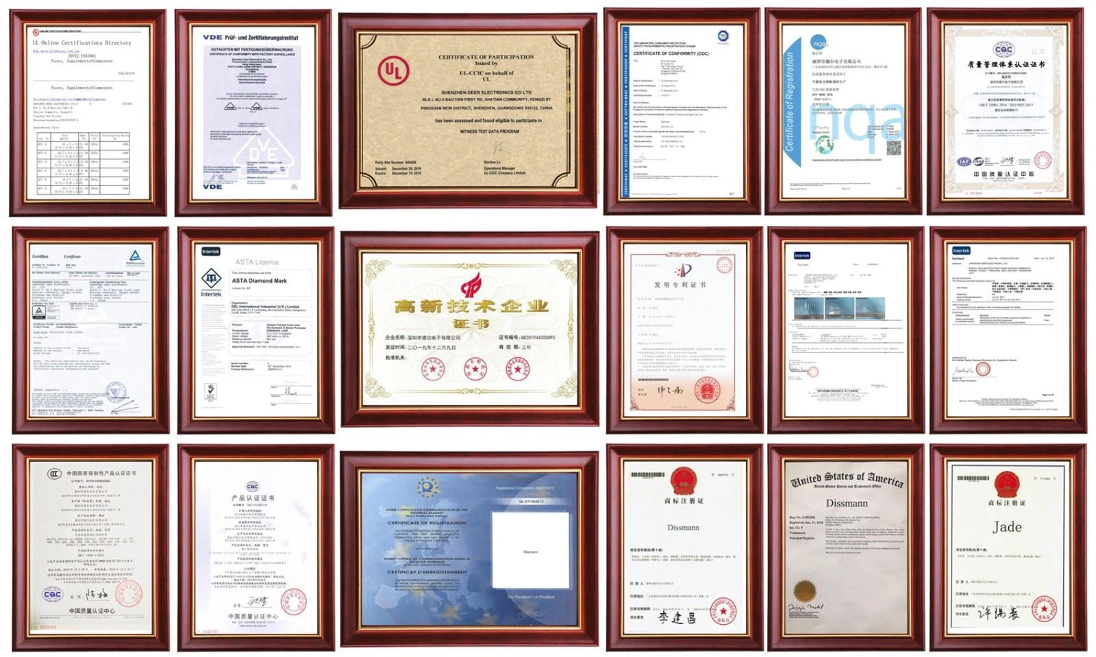 Certifications