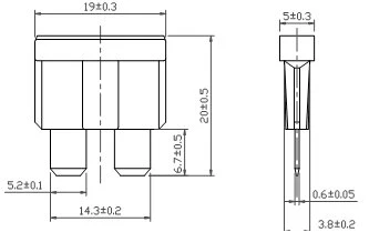Automotive blade fuse-DC58V -1